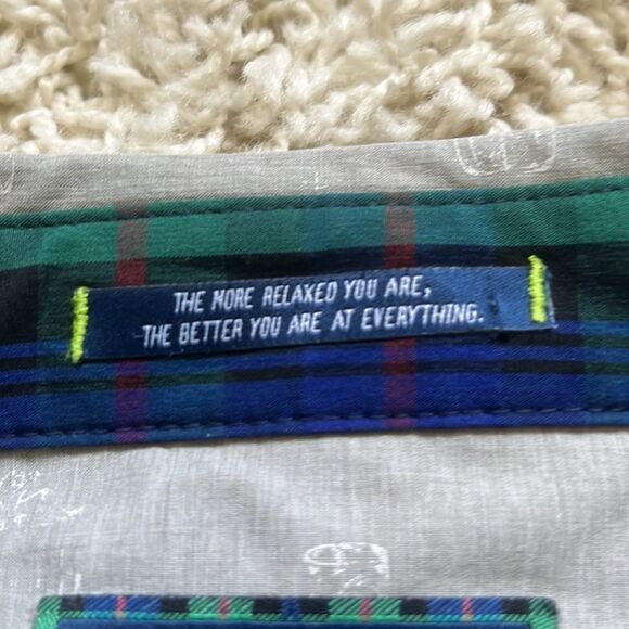 William Murray Long Sleeve Golf Button Down Shirt Rocks Glass Print EUC - Picture 6 of 16